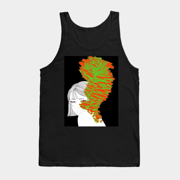 Mushroom Girl Tank Top by Rotten Milchtüte